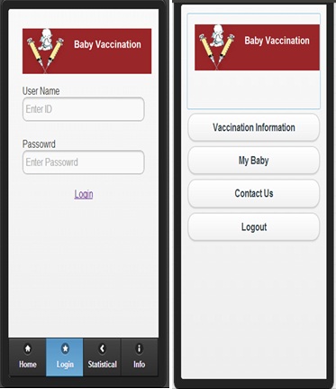 UBV App interface